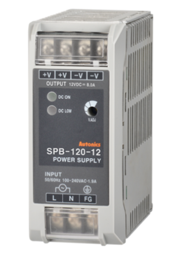 SPB-120-12 POWER SUPPLY, DIN RAIL MOUNTING, SWITCHING<BR>12 VDC OUTPUT, 120 WATTS, 10 AMP 100-240 VAC INPUT